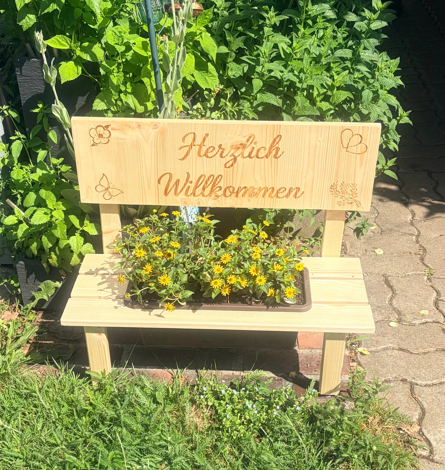 Blumenbänkchen